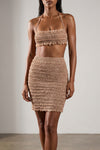 emma midi skirt in semi-transparent stretch tulle handmade