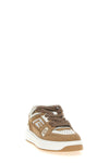 b-court sneakers in fleece and calf leather