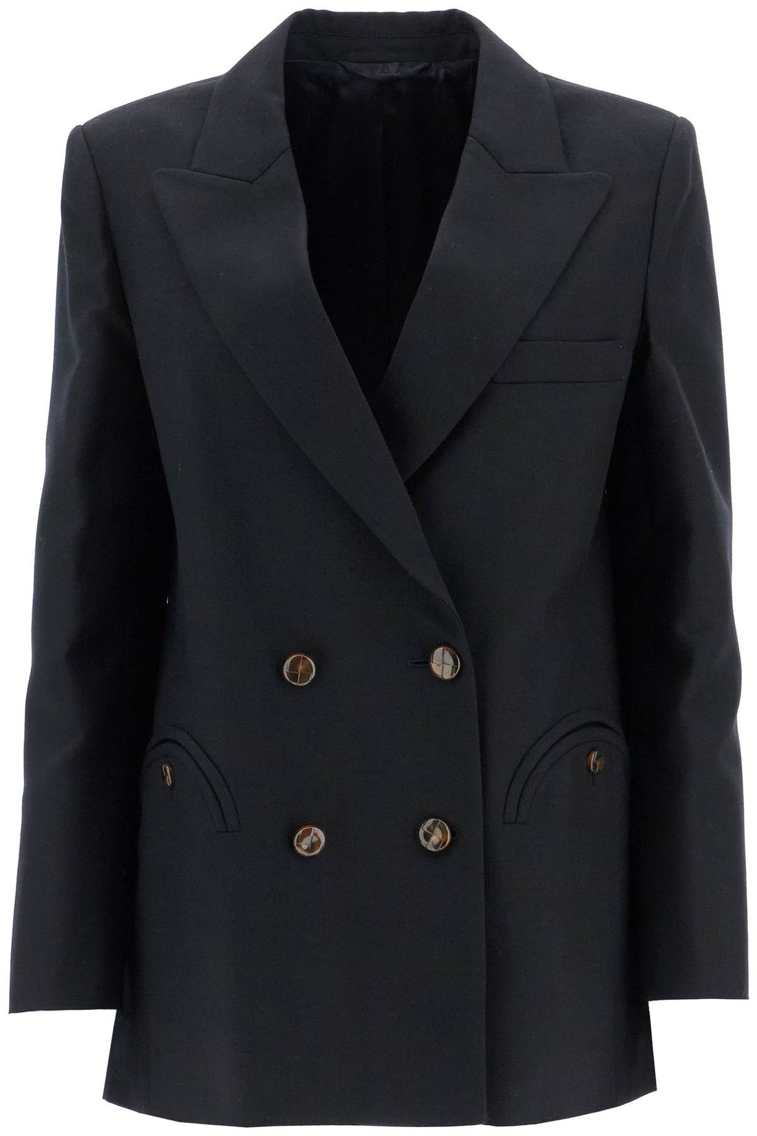 everynight alcanara double-breasted blazer