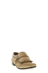 shangai vintage effect suede loafers