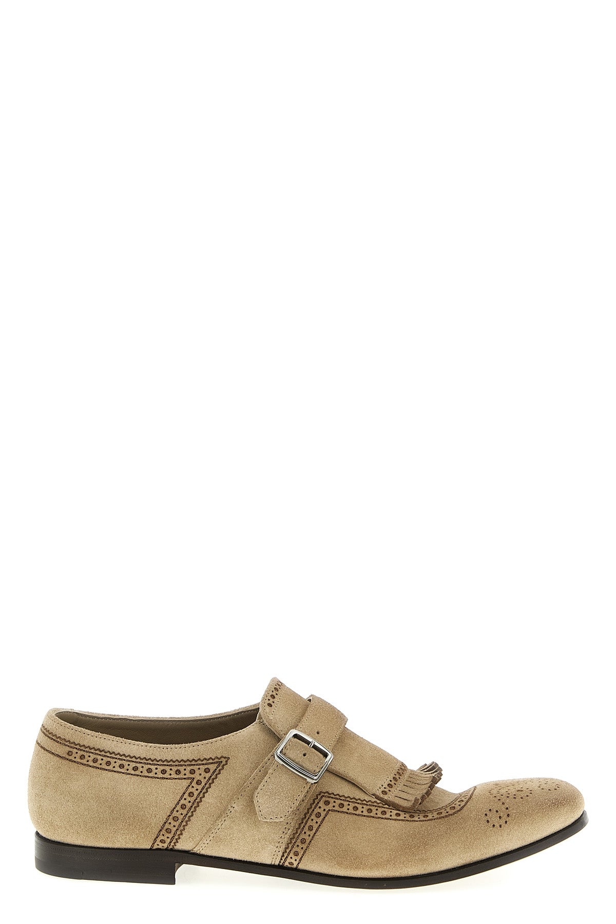 shangai vintage effect suede loafers