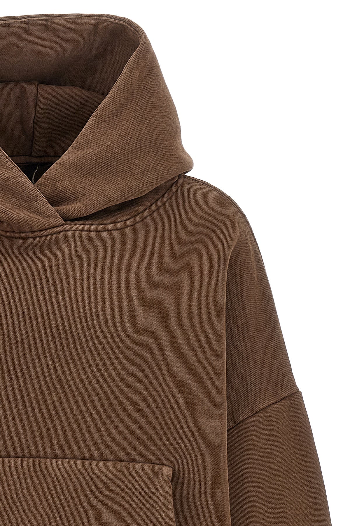 heavy cotton cropped hoodie