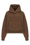 heavy cotton cropped hoodie