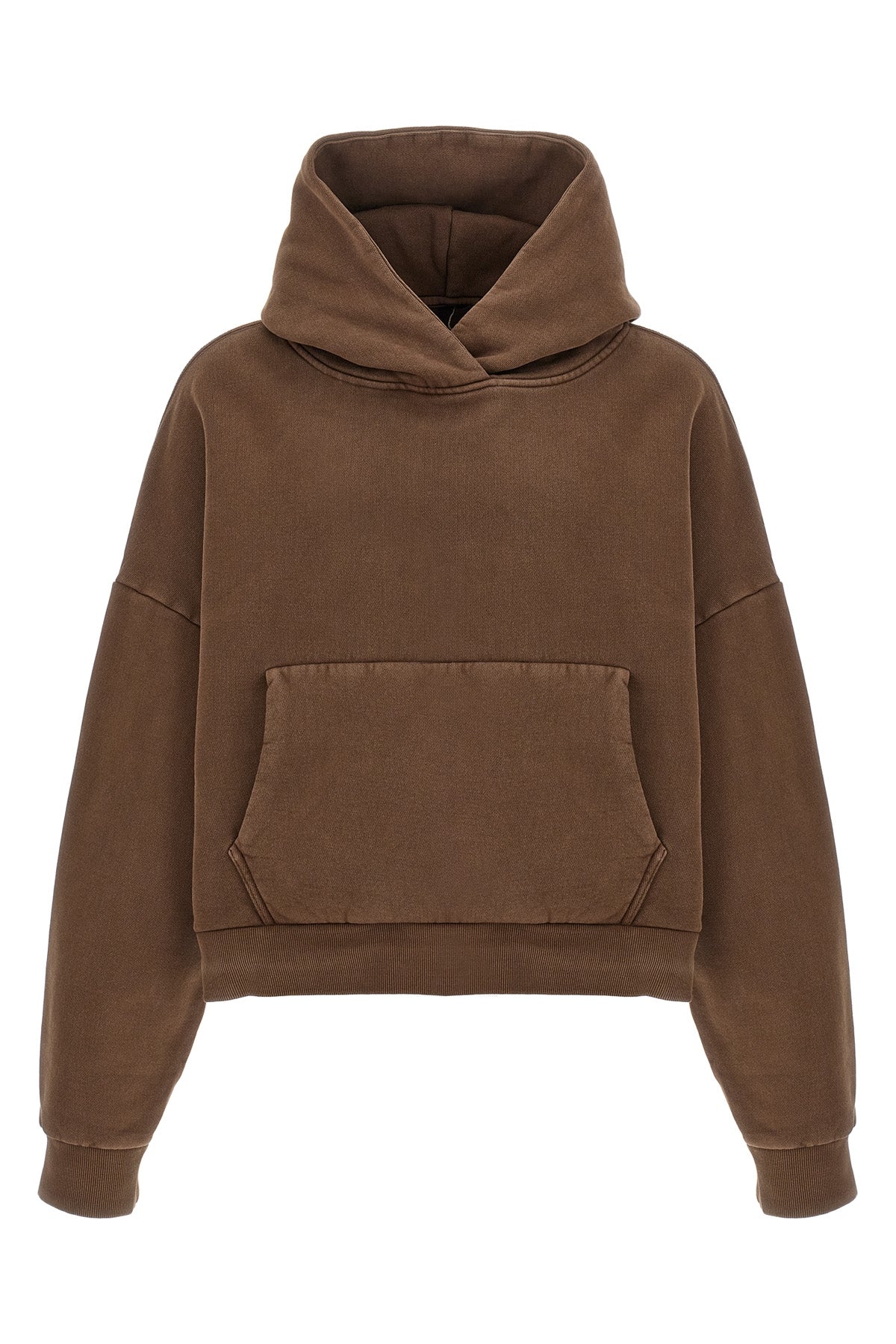 heavy cotton cropped hoodie