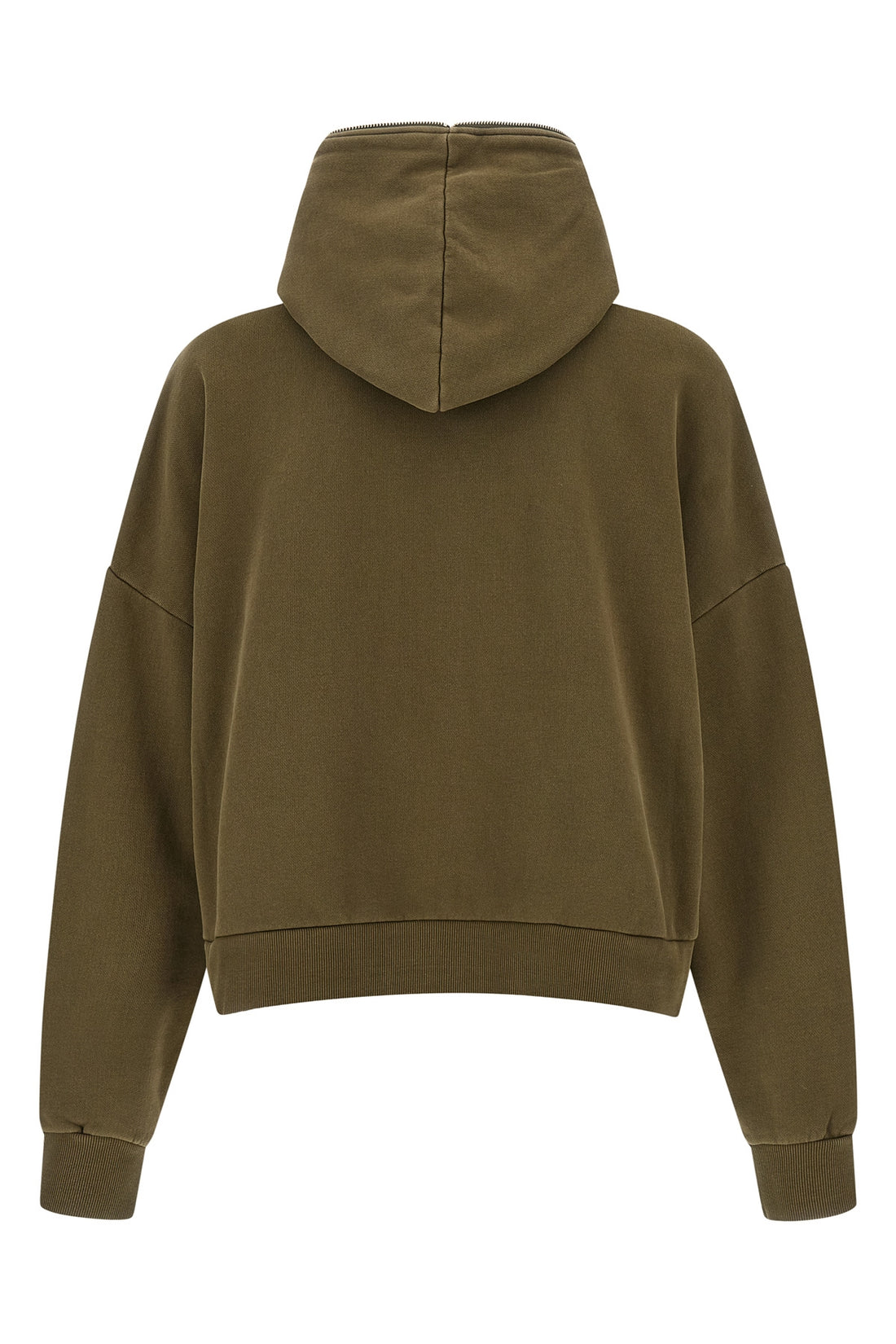 ENTIRE STUDIOS XL eternal zip washed slightly plush cotton hoodie