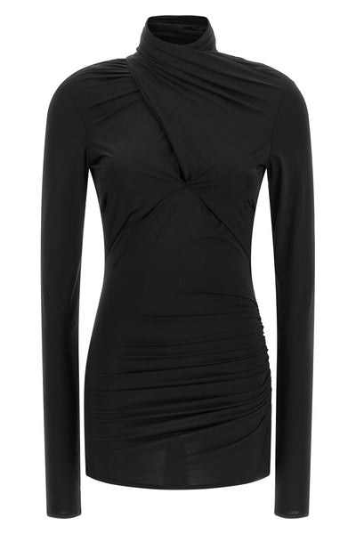 the entire studios gres top redefines the silhouette through a sculptural sart