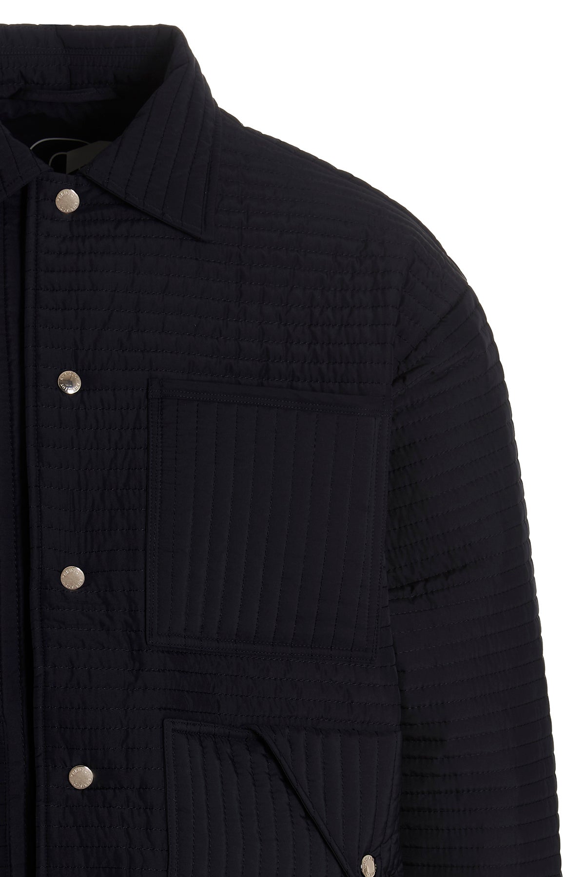 chore quilted stripes quilted nylon down jacket