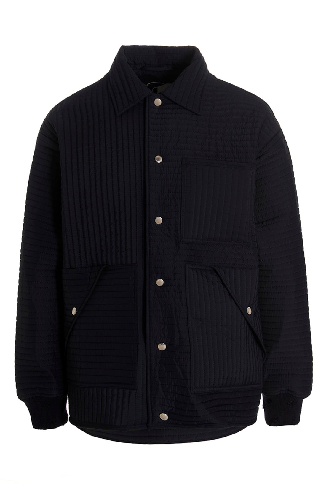 KHRISJOY 0.0 chore quilted stripes quilted nylon down jacket