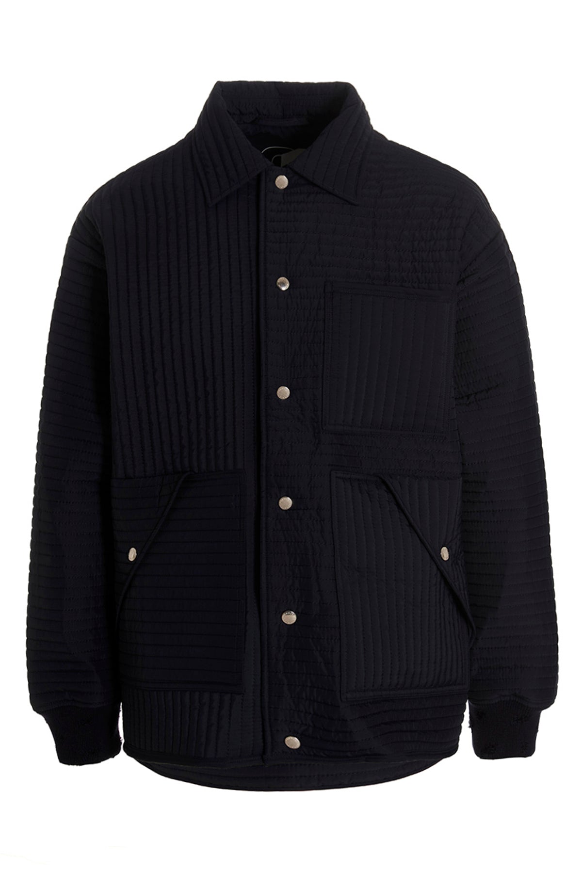 chore quilted stripes quilted nylon down jacket
