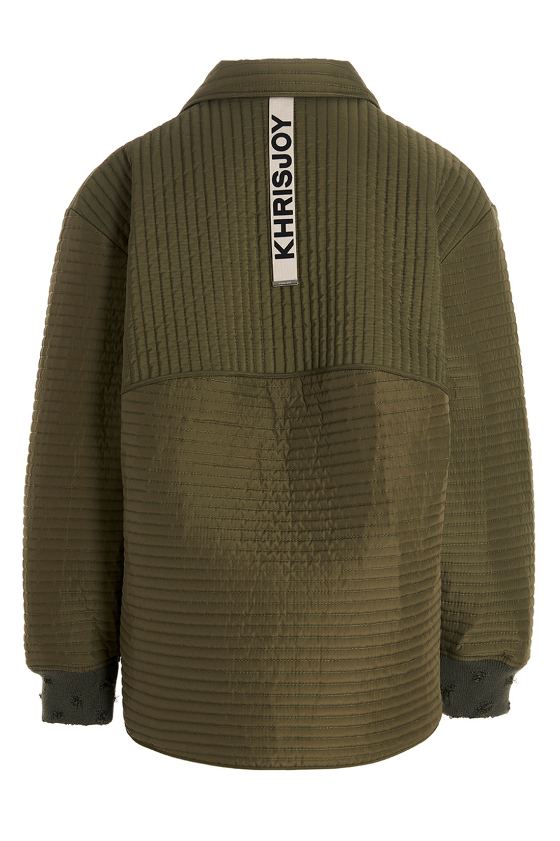 KHRISJOY 0.0 chore quilted stripes quilted nylon down jacket