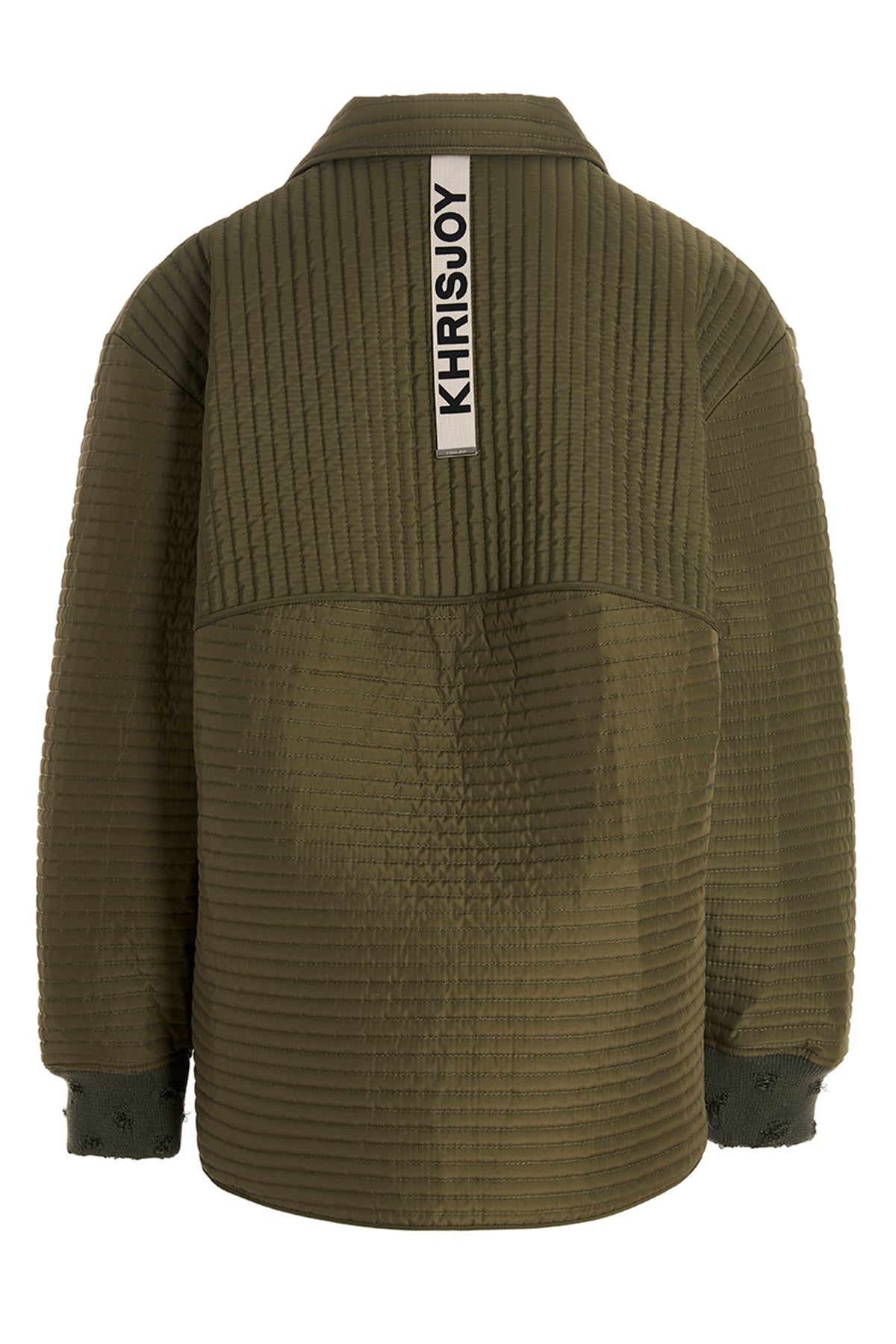 chore quilted stripes quilted nylon down jacket