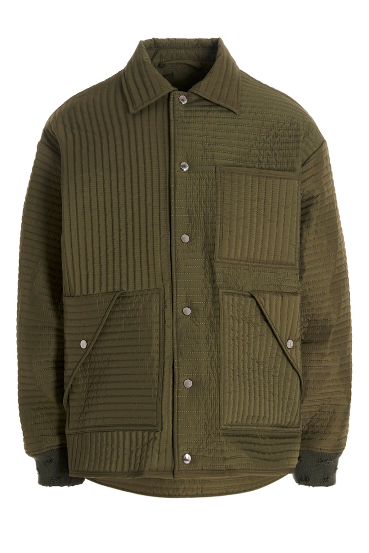 chore quilted stripes quilted nylon down jacket