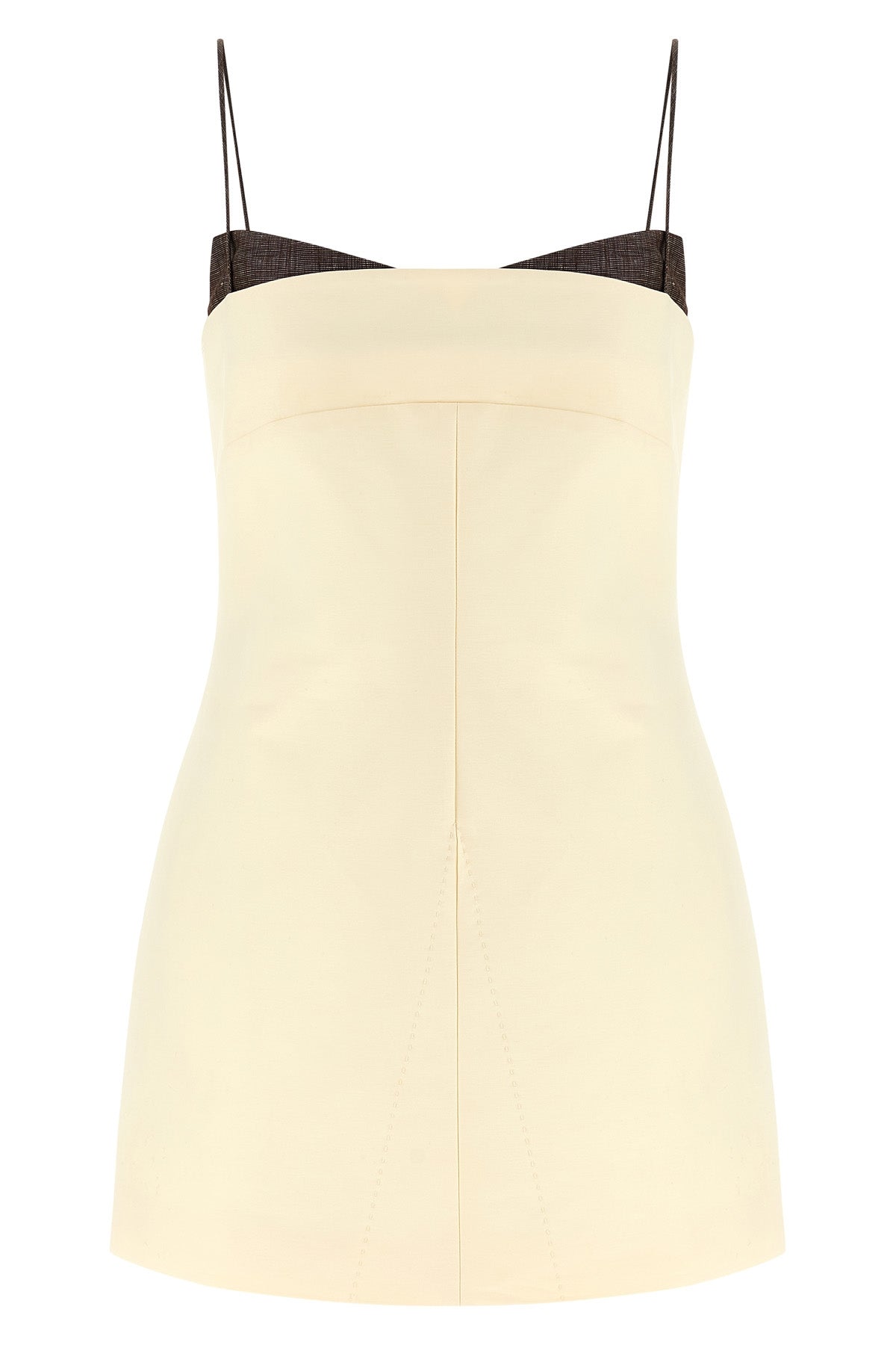tailored heavy cotton mini dress