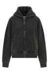 eternal hoodie in 510 gsm fleece cotton garment-dyed and washed