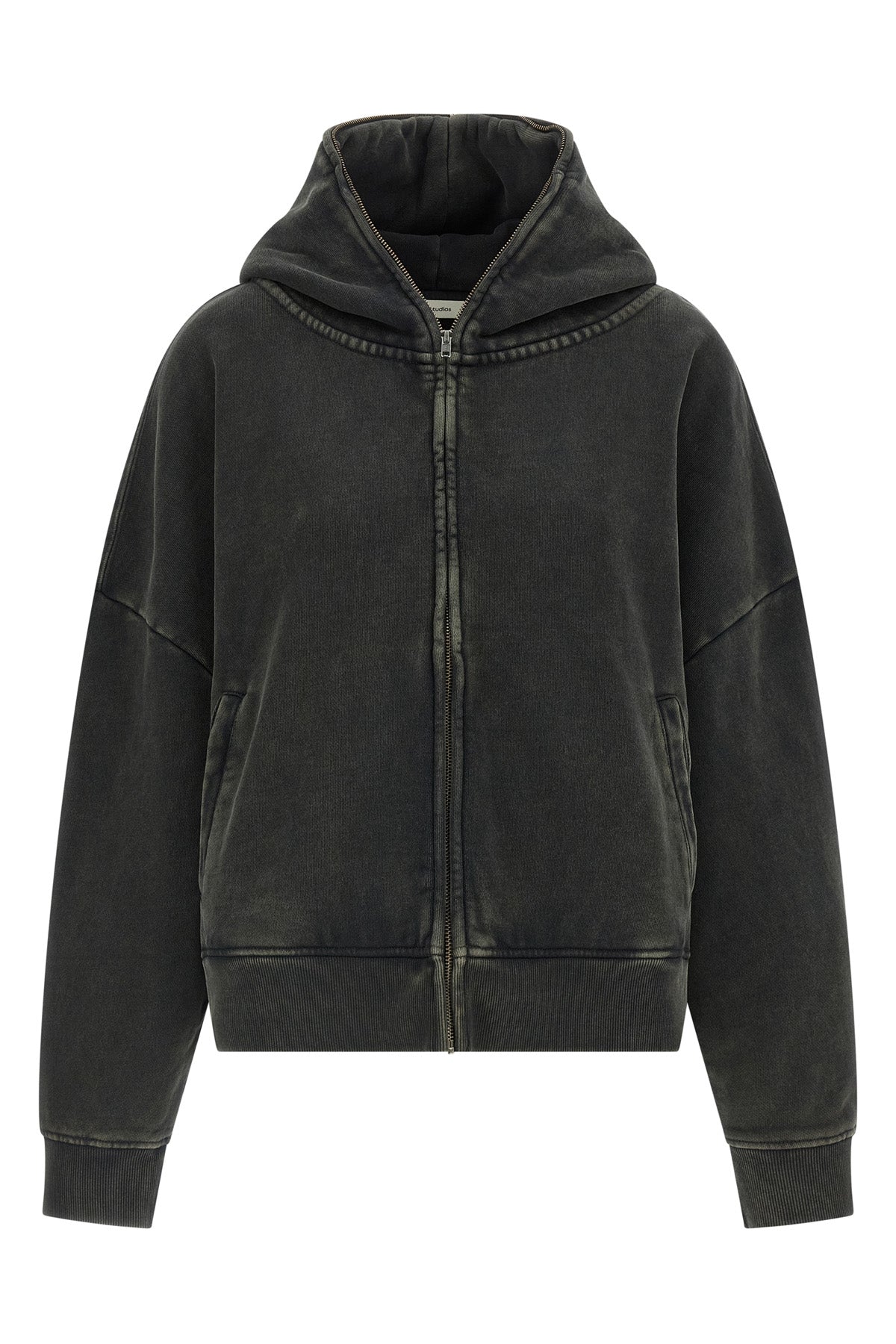 eternal hoodie in 510 gsm fleece cotton garment-dyed and washed