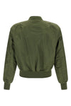shiny nylon bomber jacket