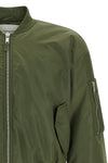 shiny nylon bomber jacket