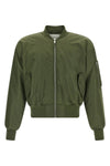 shiny nylon bomber jacket