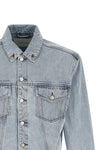 shrunken denim jacket in japanese cotton denim