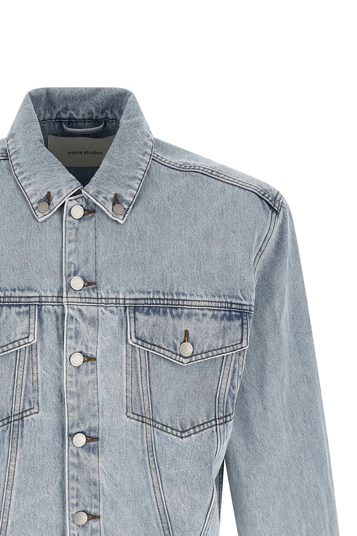 shrunken denim jacket in japanese cotton denim