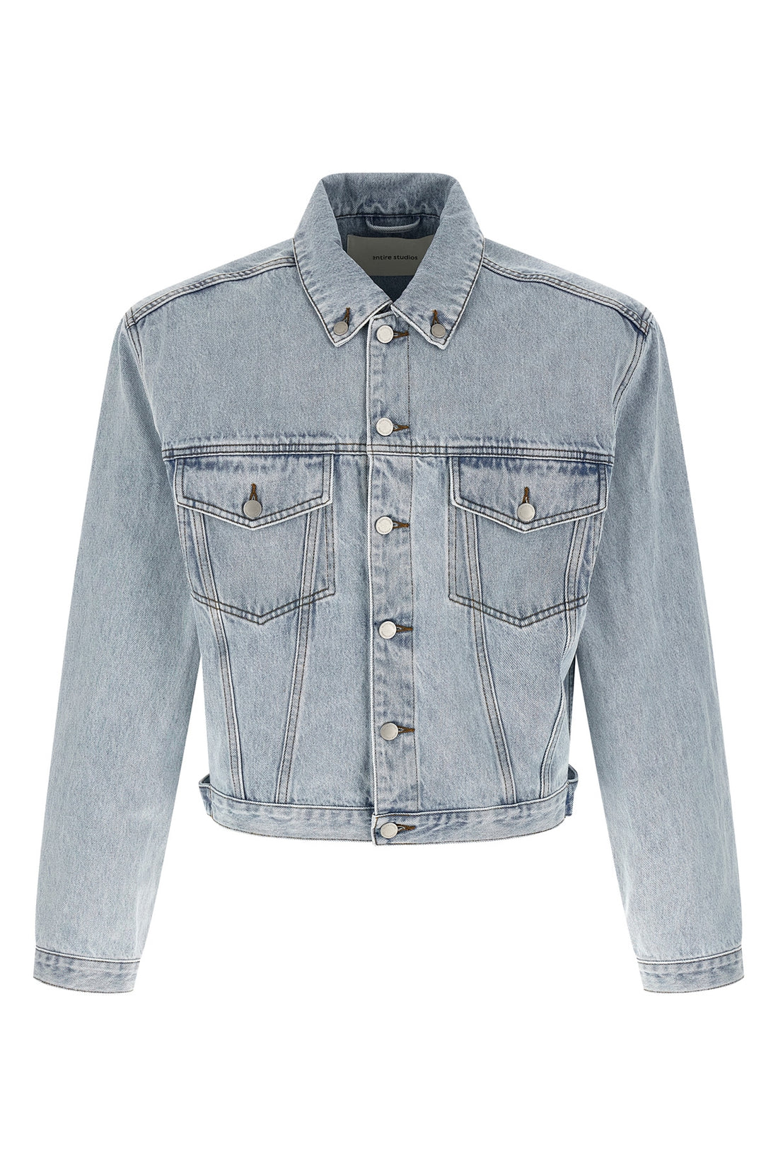 ENTIRE STUDIOS L shrunken denim jacket in japanese cotton denim