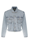shrunken denim jacket in japanese cotton denim