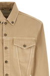 shrunken denim jacket in japanese cotton denim