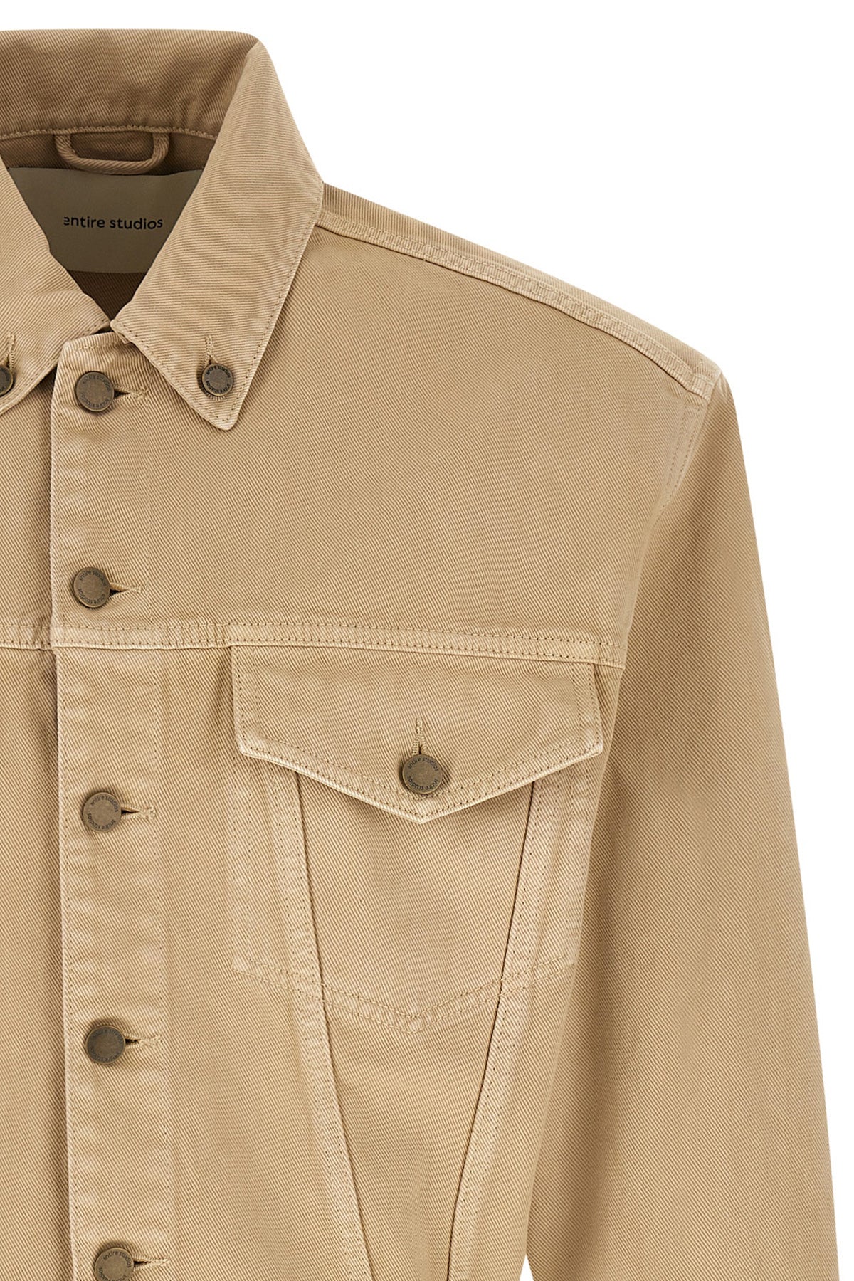 shrunken denim jacket in japanese cotton denim