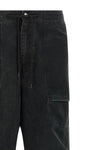 barren cargo delavé effect cotton pants
