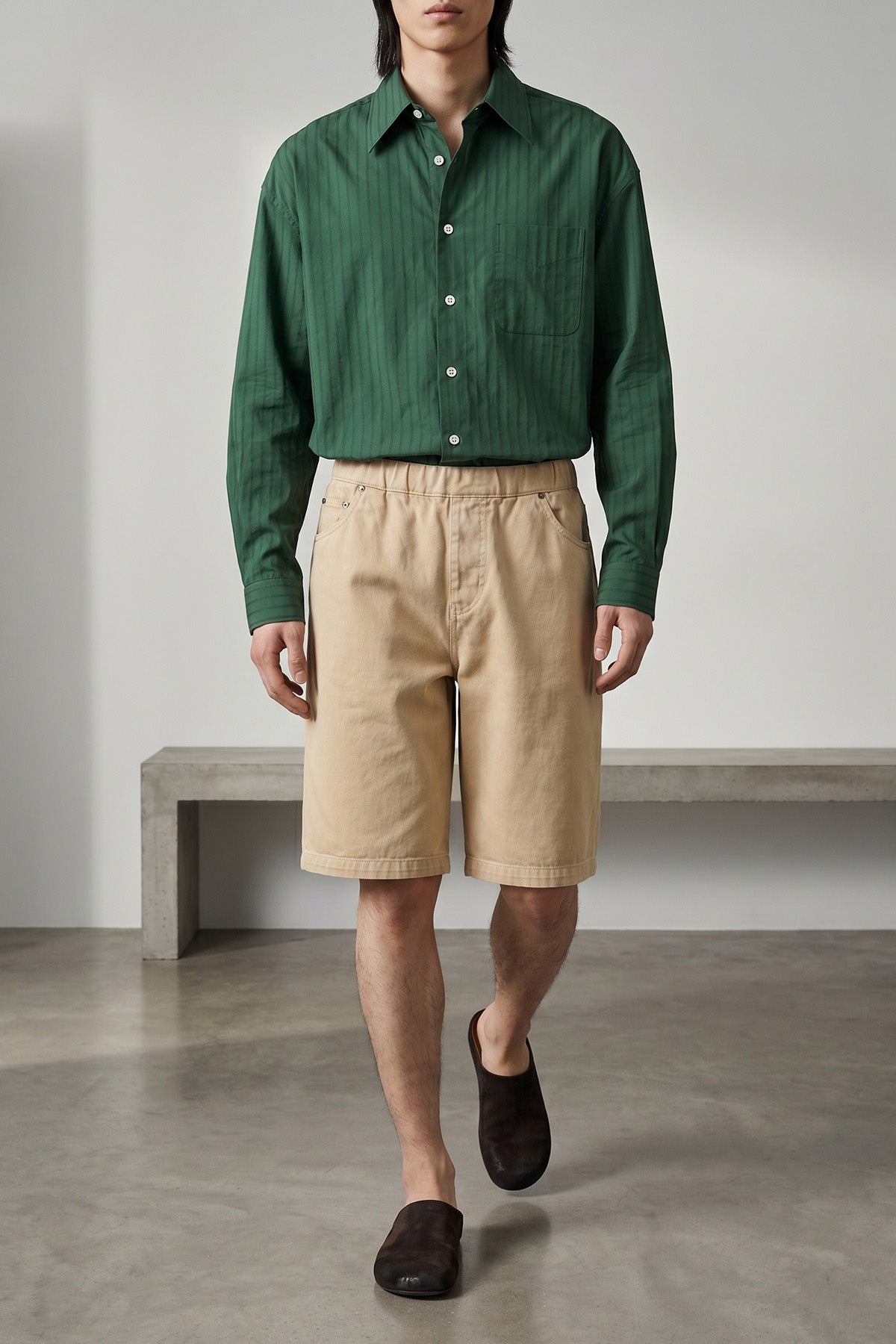 spar cotton canvas bermuda shorts