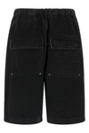 spar bermuda shorts in garment-dyed cotton denim