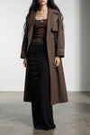 245 g/m² long drape stretch viscose skirt