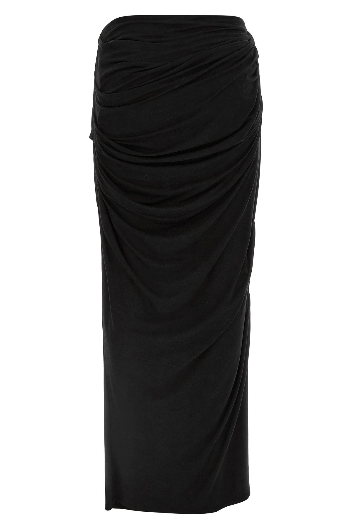 245 g/m² long drape stretch viscose skirt
