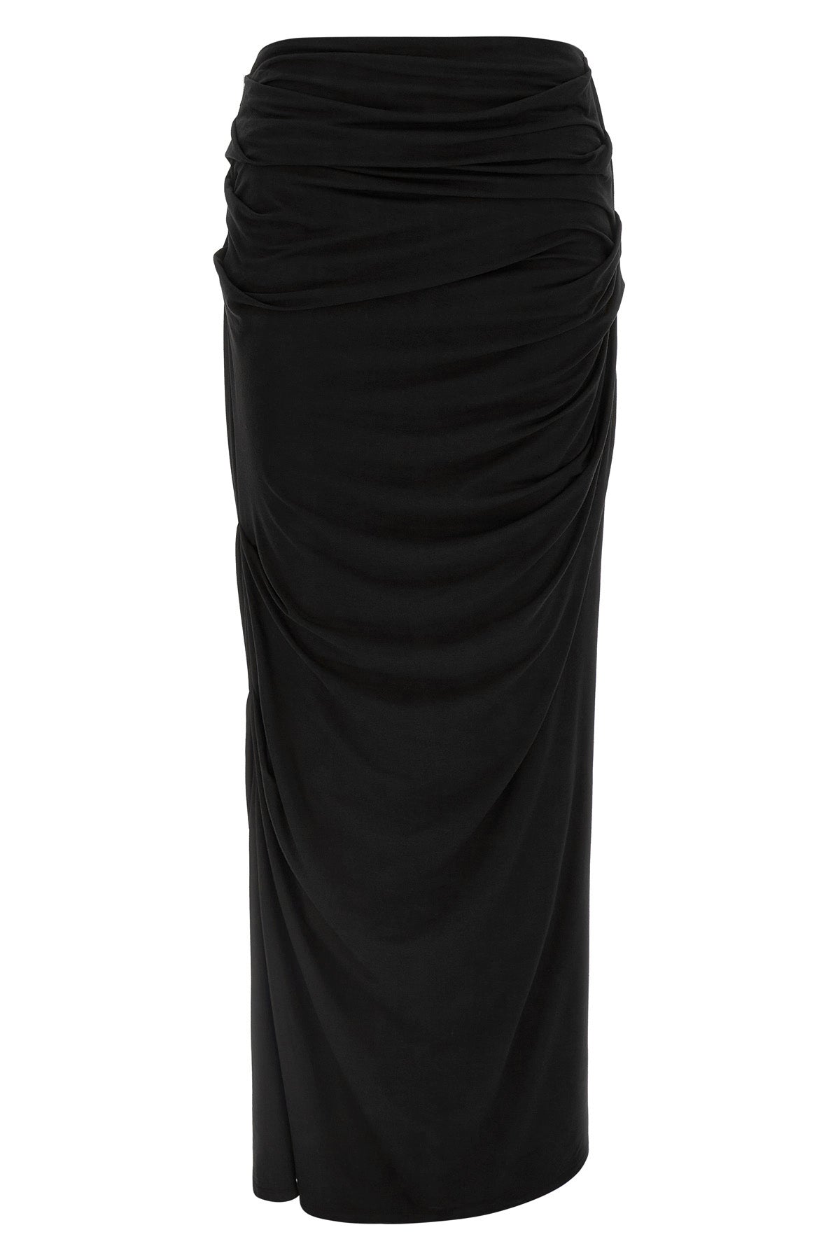 245 g/m² long drape stretch viscose skirt