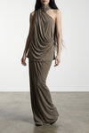 dia skirt in slightly stretch wool blend knit
