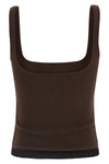 lounge ribbed stretch cotton tank top