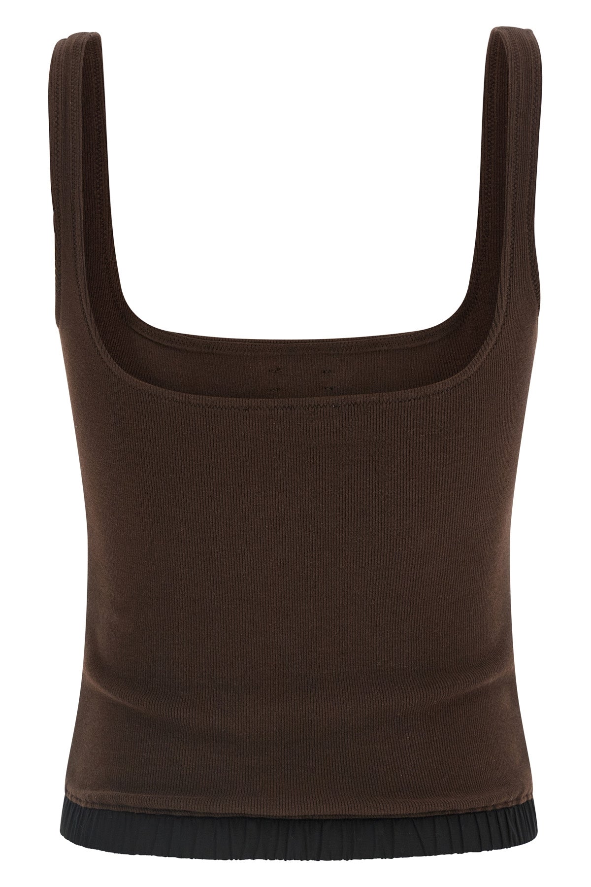 lounge ribbed stretch cotton tank top