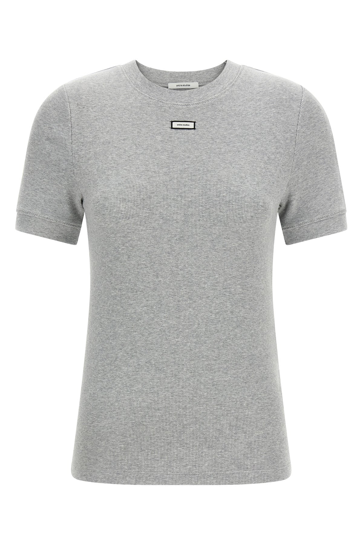 lounge ribbed stretch cotton t-shirt