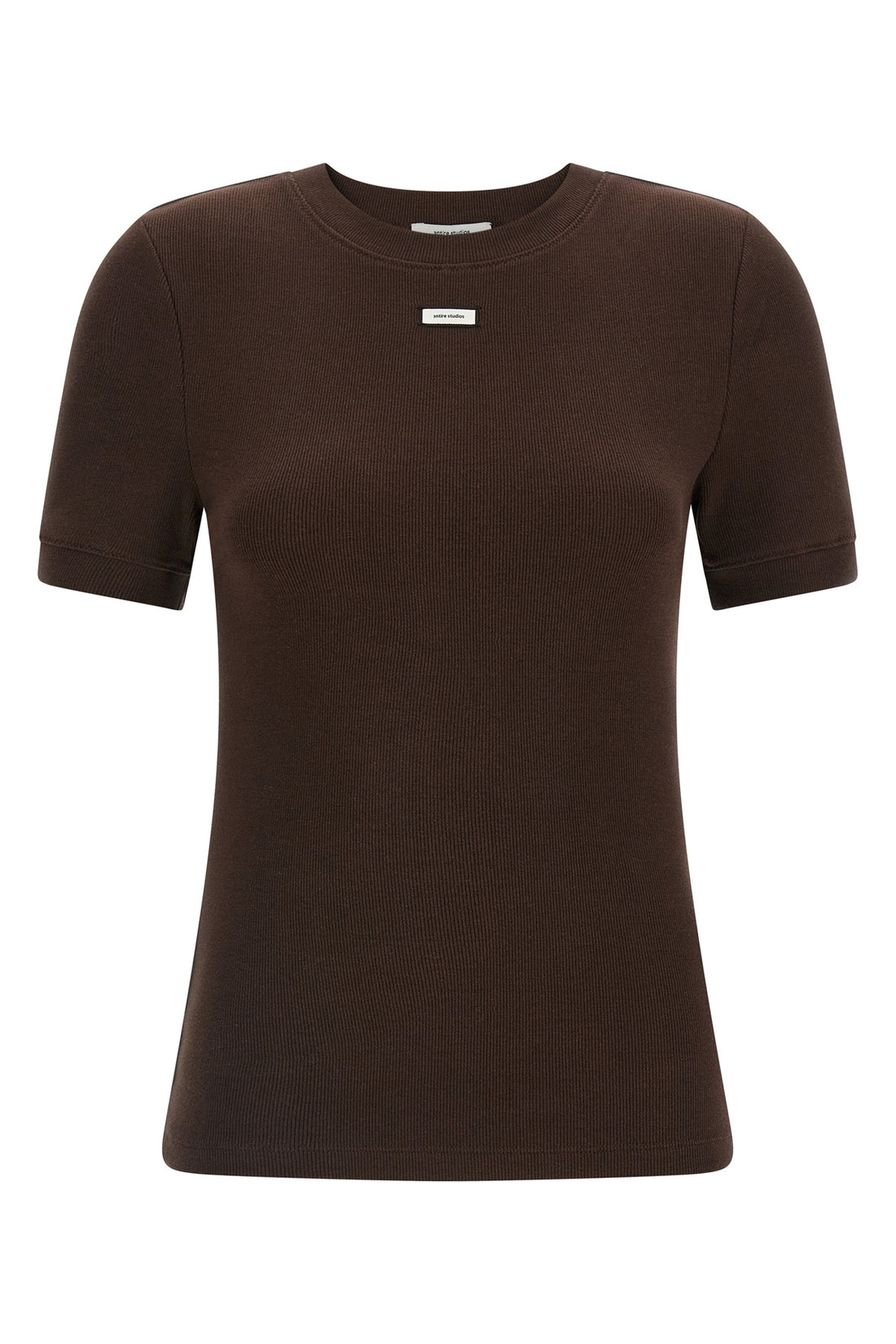 ENTIRE STUDIOS M lounge ribbed stretch cotton t-shirt