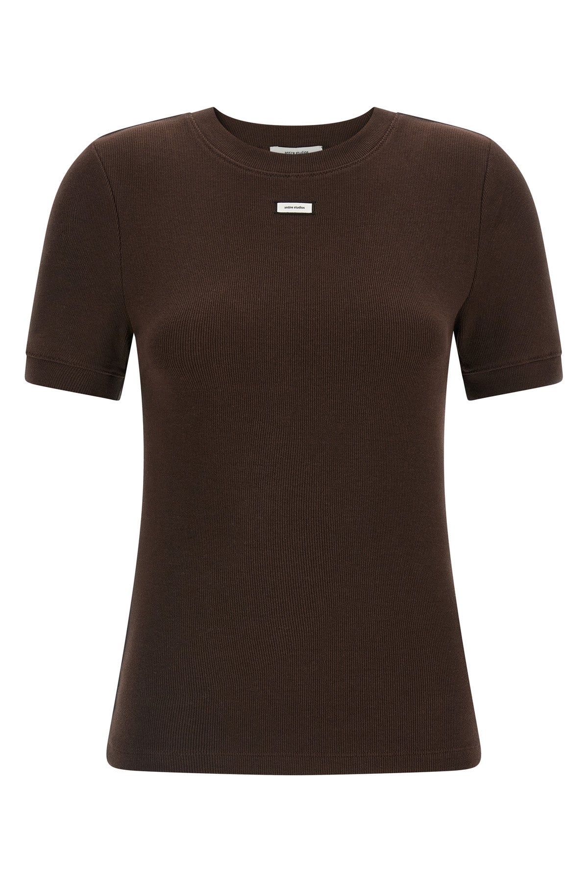 lounge ribbed stretch cotton t-shirt