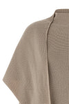 wrap sweater in combed merino wool
