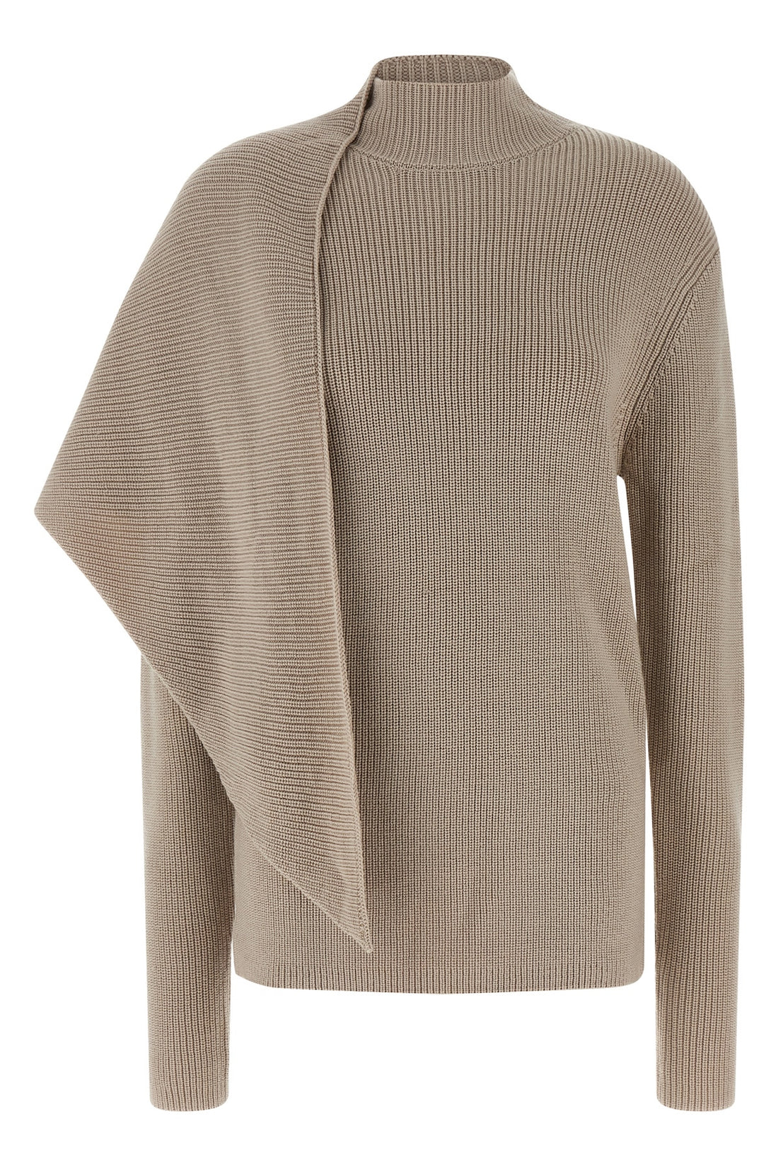 ENTIRE STUDIOS XS-S wrap sweater in combed merino wool