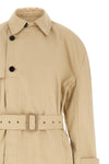 classic cotton canvas trench coat