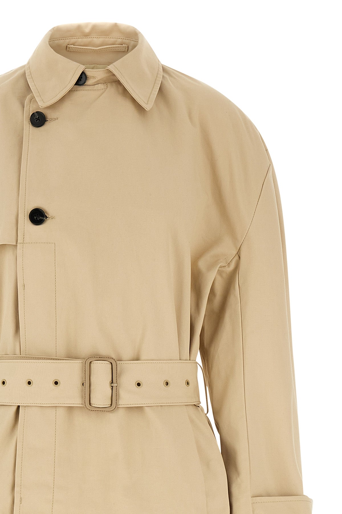 classic cotton canvas trench coat