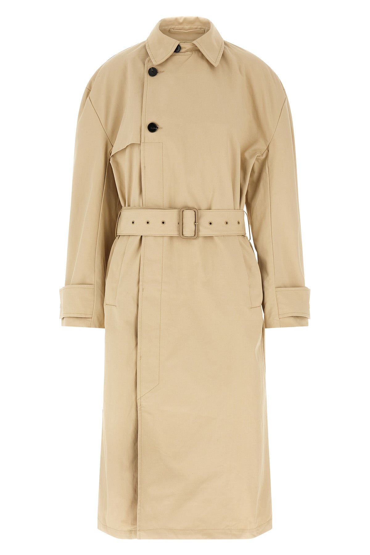 classic cotton canvas trench coat