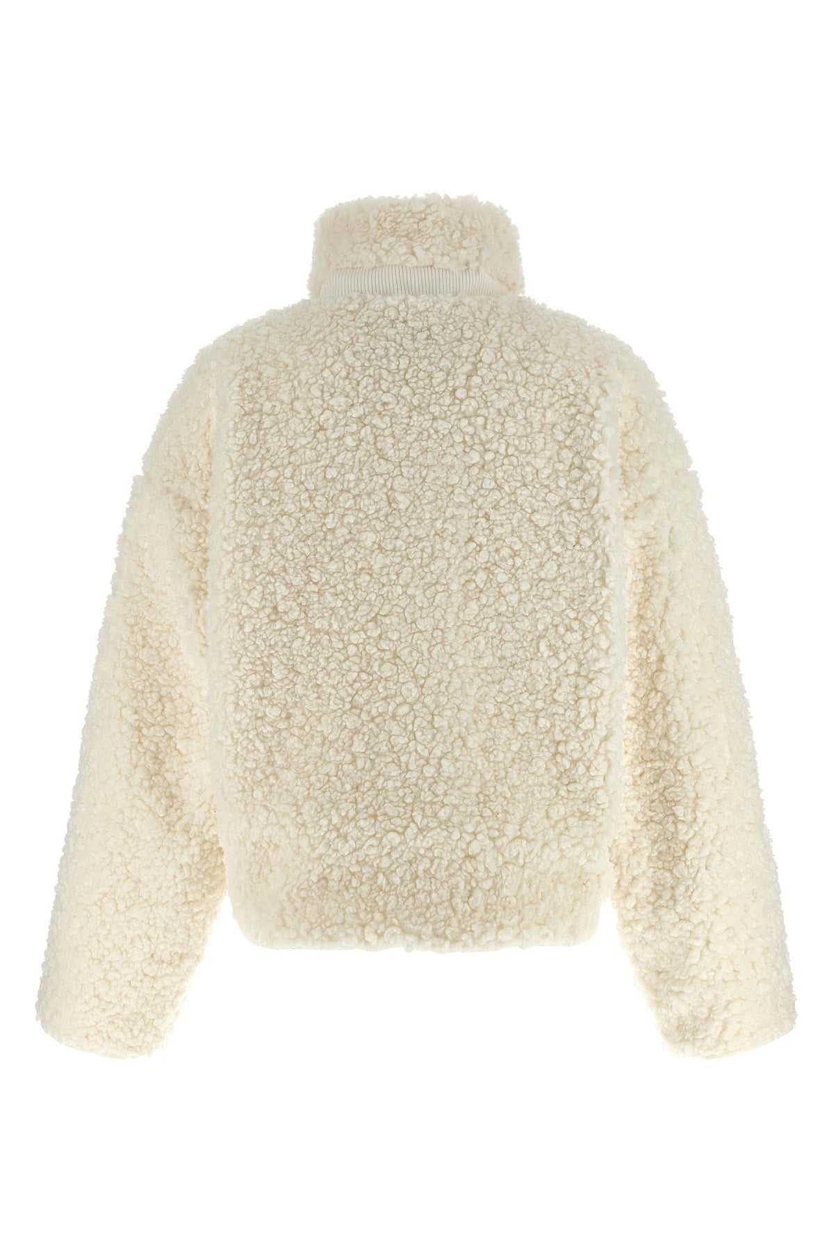 ef teddy-effect fabric jacket