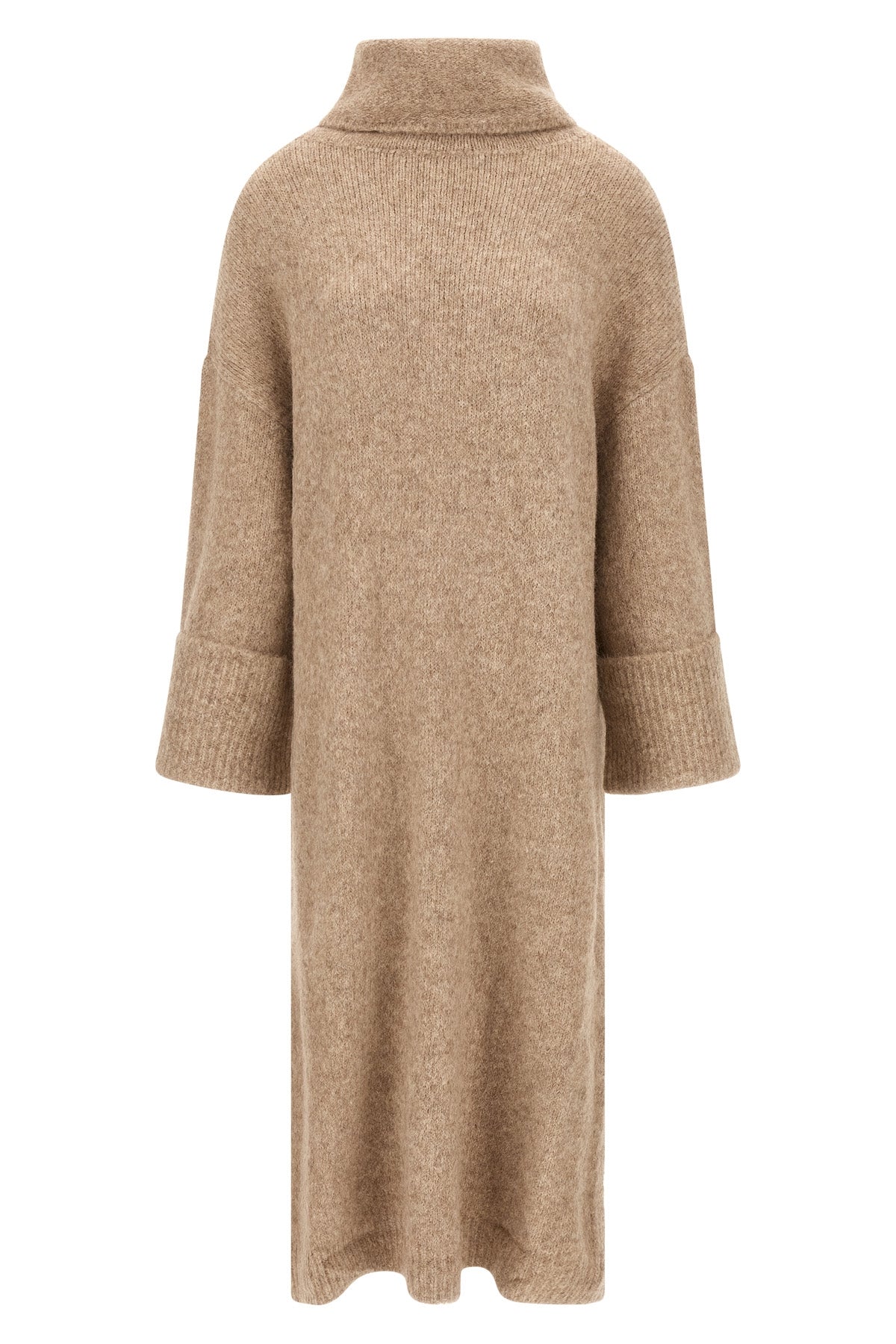 manhattan alpaca knit midi dress