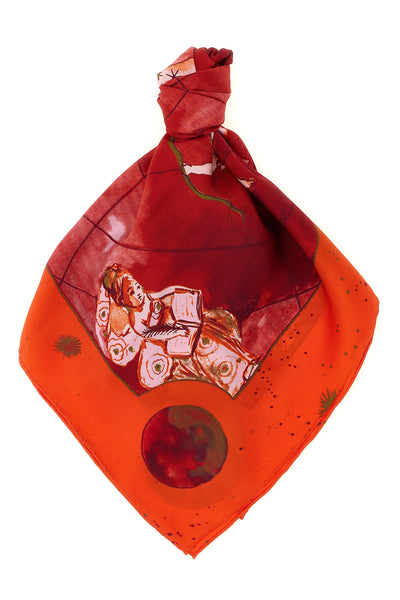 the diane von furstenberg scarf stands out for its rich and fascinating visual n
