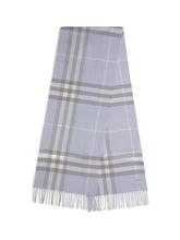 BURBERRY OS embroidered cashmere scarf