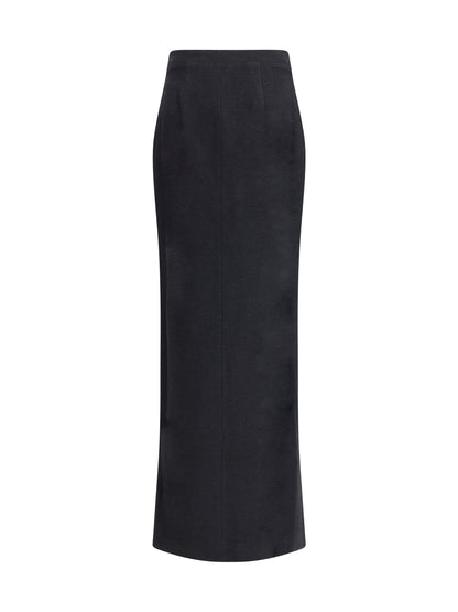 ALESSANDRA RICH 40 tweed long skirt 